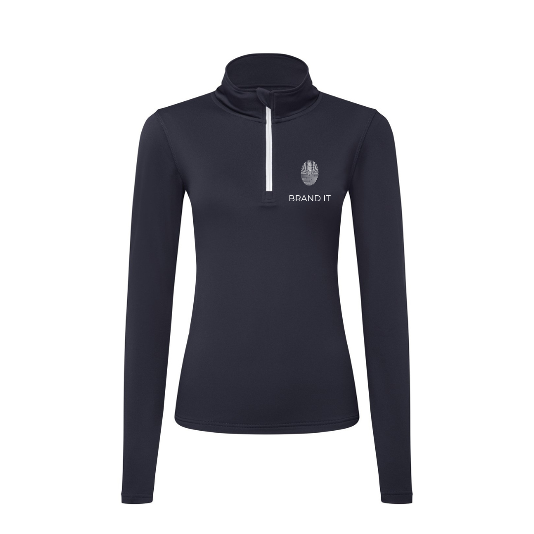 Women’s TriDri® Recycled Brushed Back ¼ Zip
