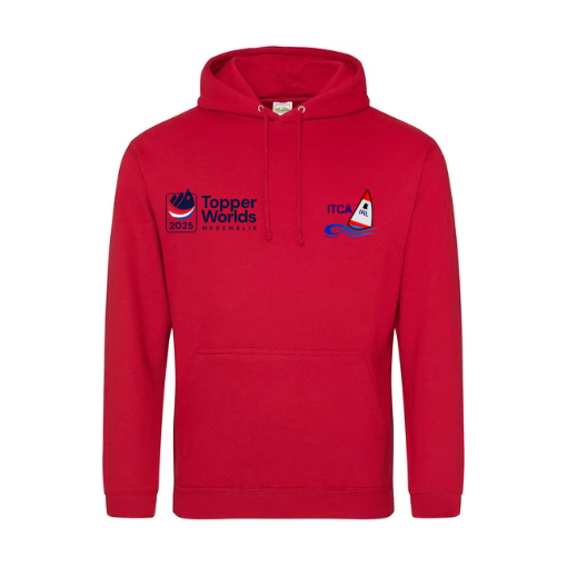 Topper Ireland Red hoodie (2 Logos)