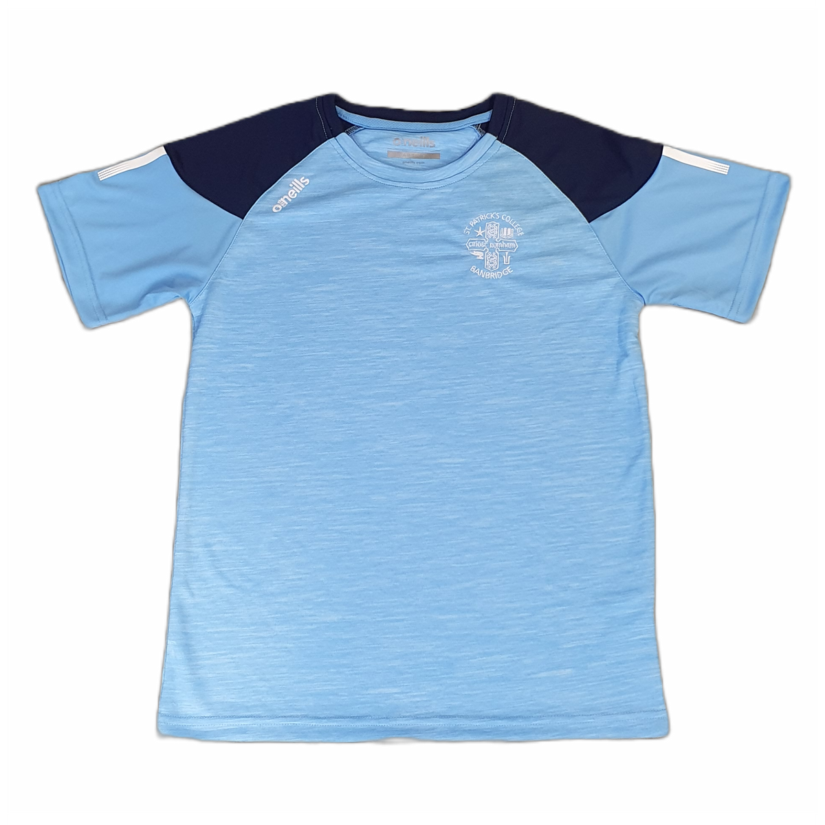 St Patrick's College Banbridge PE T-Shirt Sky Blue/Navy