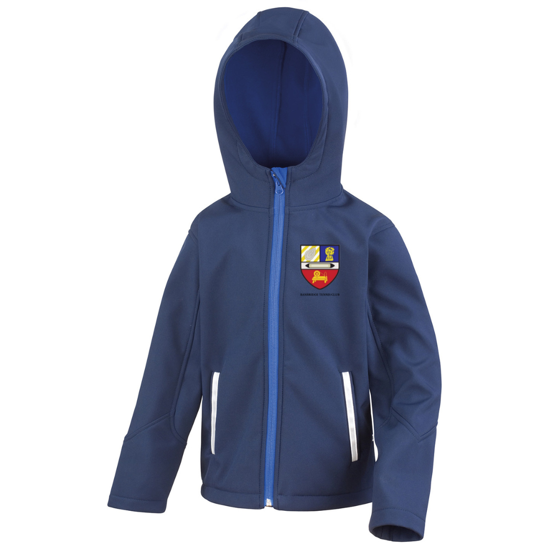 Banbridge Tennis Club Kids Hooded Softshell Jacket