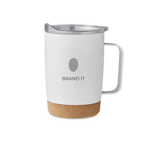 Double Wall Stainless Steel Tumbler with Cork Base