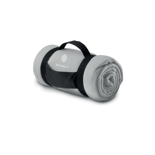 Fleece Blanket with Carry Handle