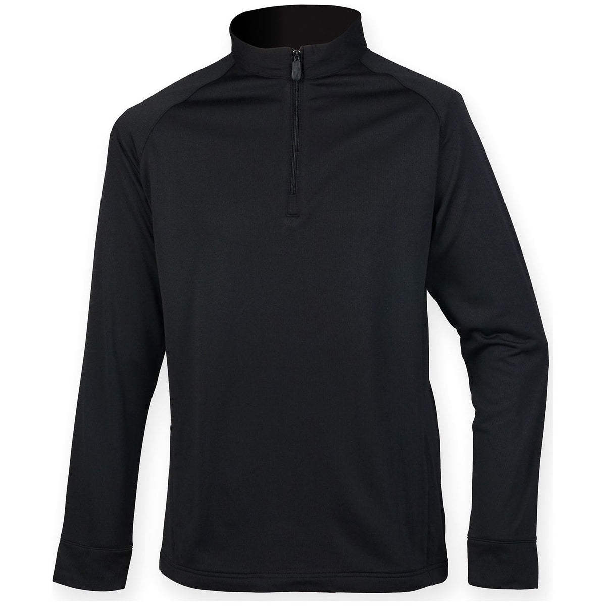 Henbury 1/4 Zip Top with Wicking Finish