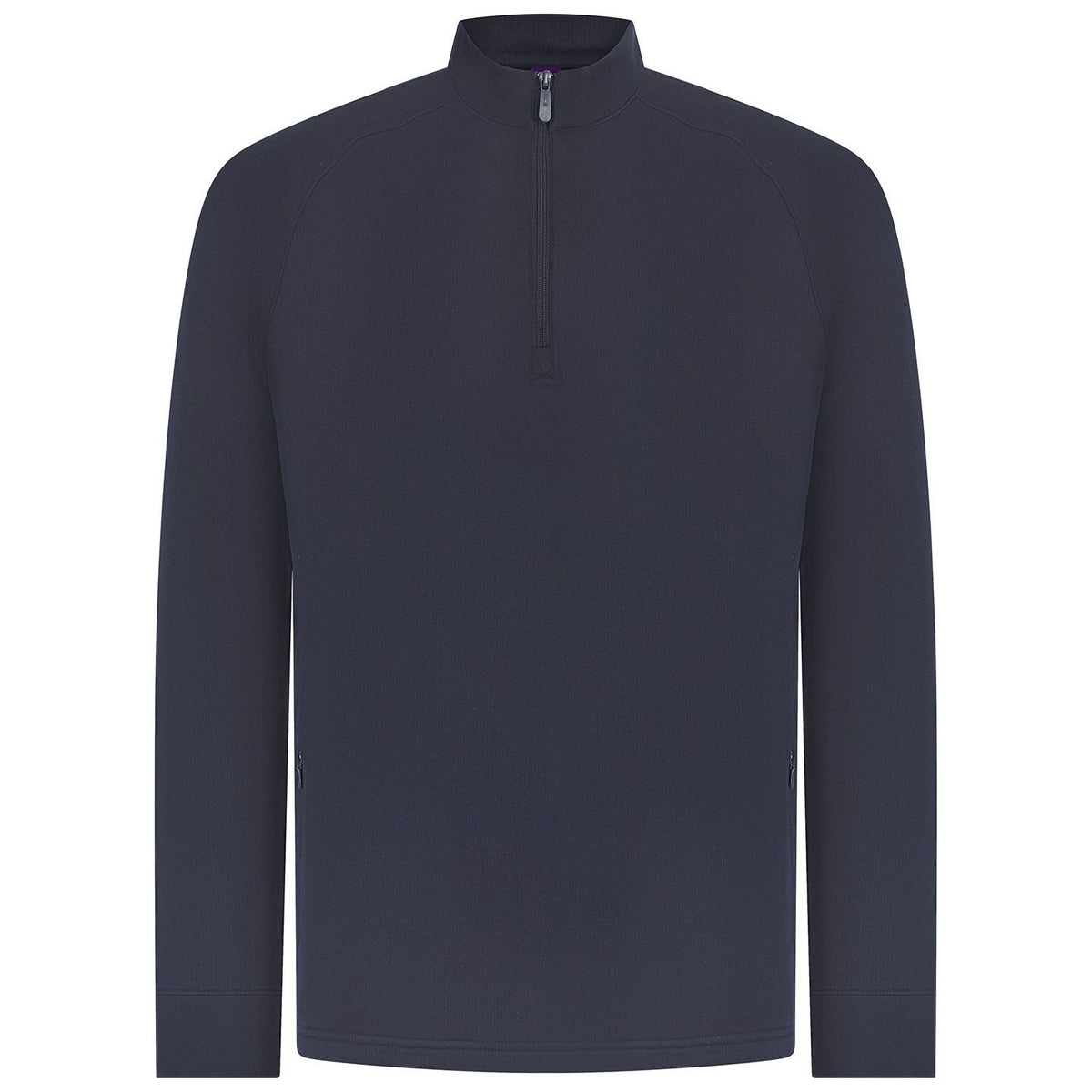 Henbury 1/4 Zip Top with Wicking Finish