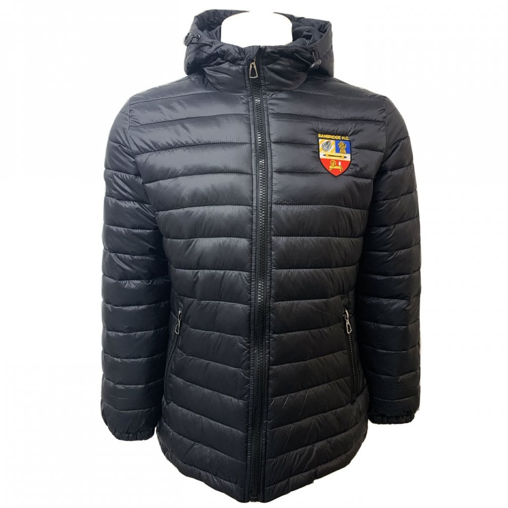 Banbridge Hockey Club Womens Padded Jacket Black