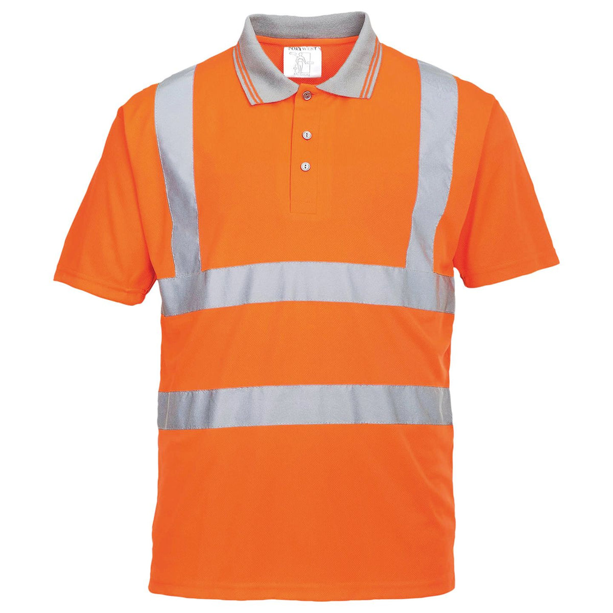 Portwest Hi-Vis Short Sleeved Polo