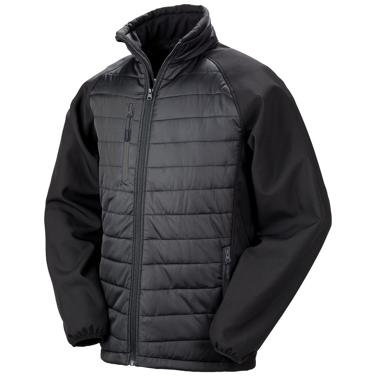 Result Black Compass Padded Softshell Jacket