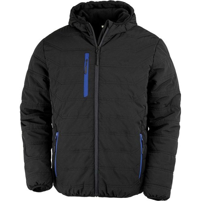 Result Recycled Black Compass Padded Winter Jacket