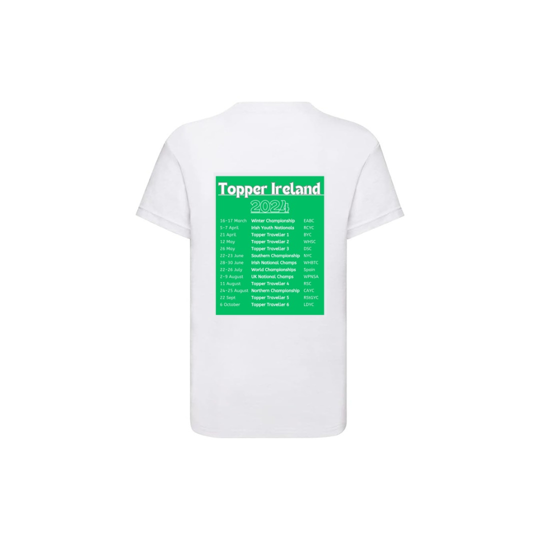 Topper Ireland T-Shirt (Logo To Rear) White