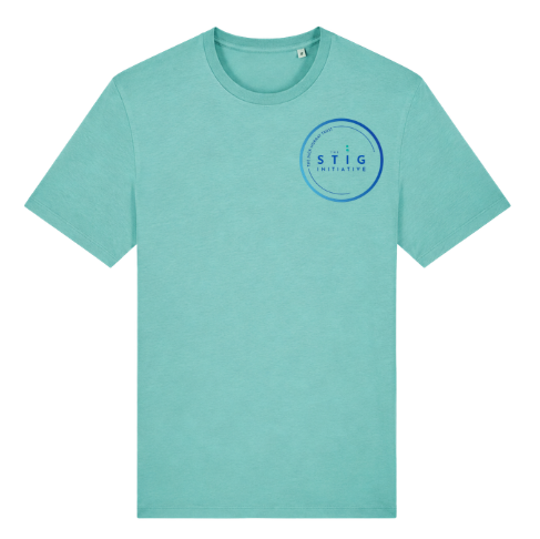 The Stig Initiative - Adult Teal T-Shirt (2 logos)