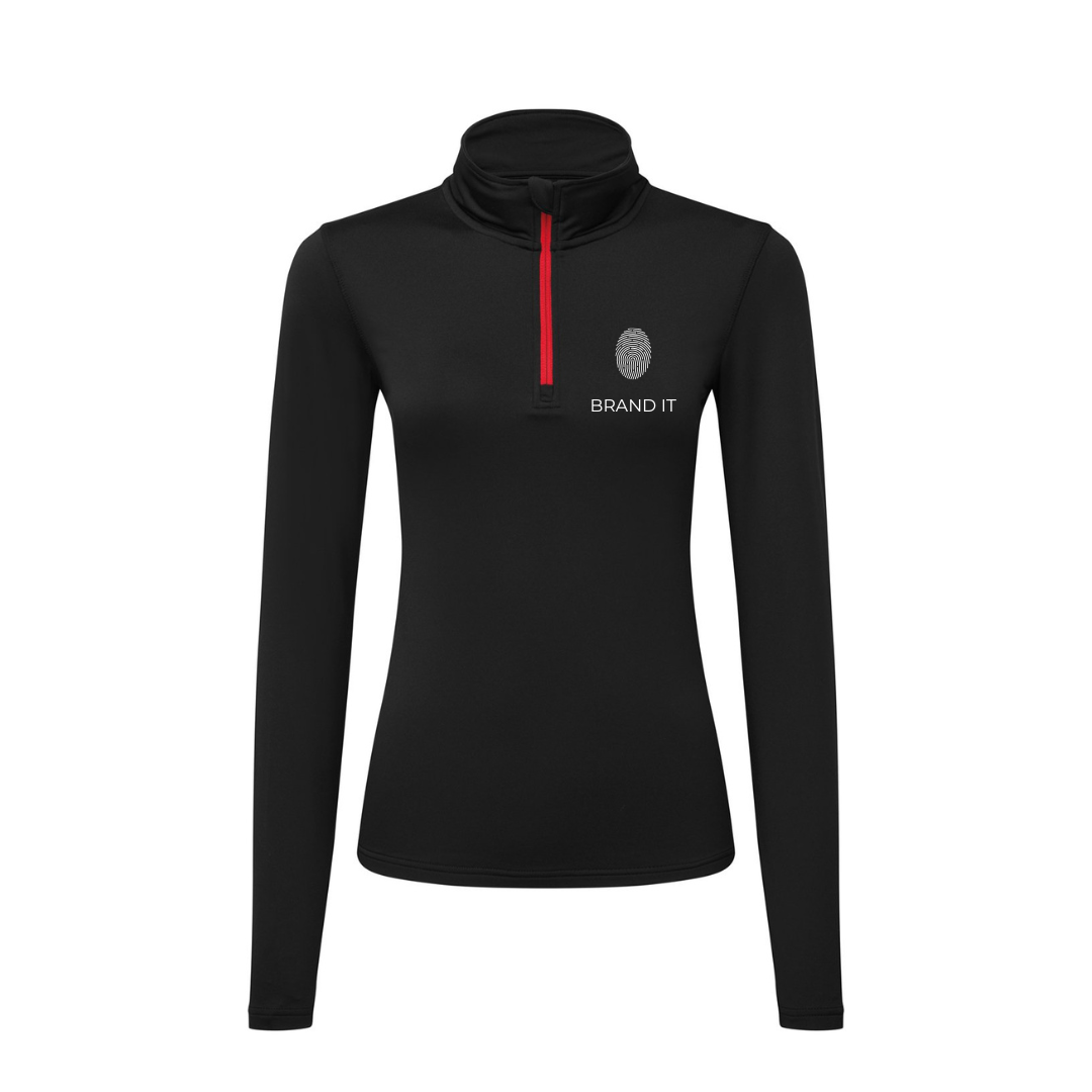 Women’s TriDri® Recycled Brushed Back ¼ Zip