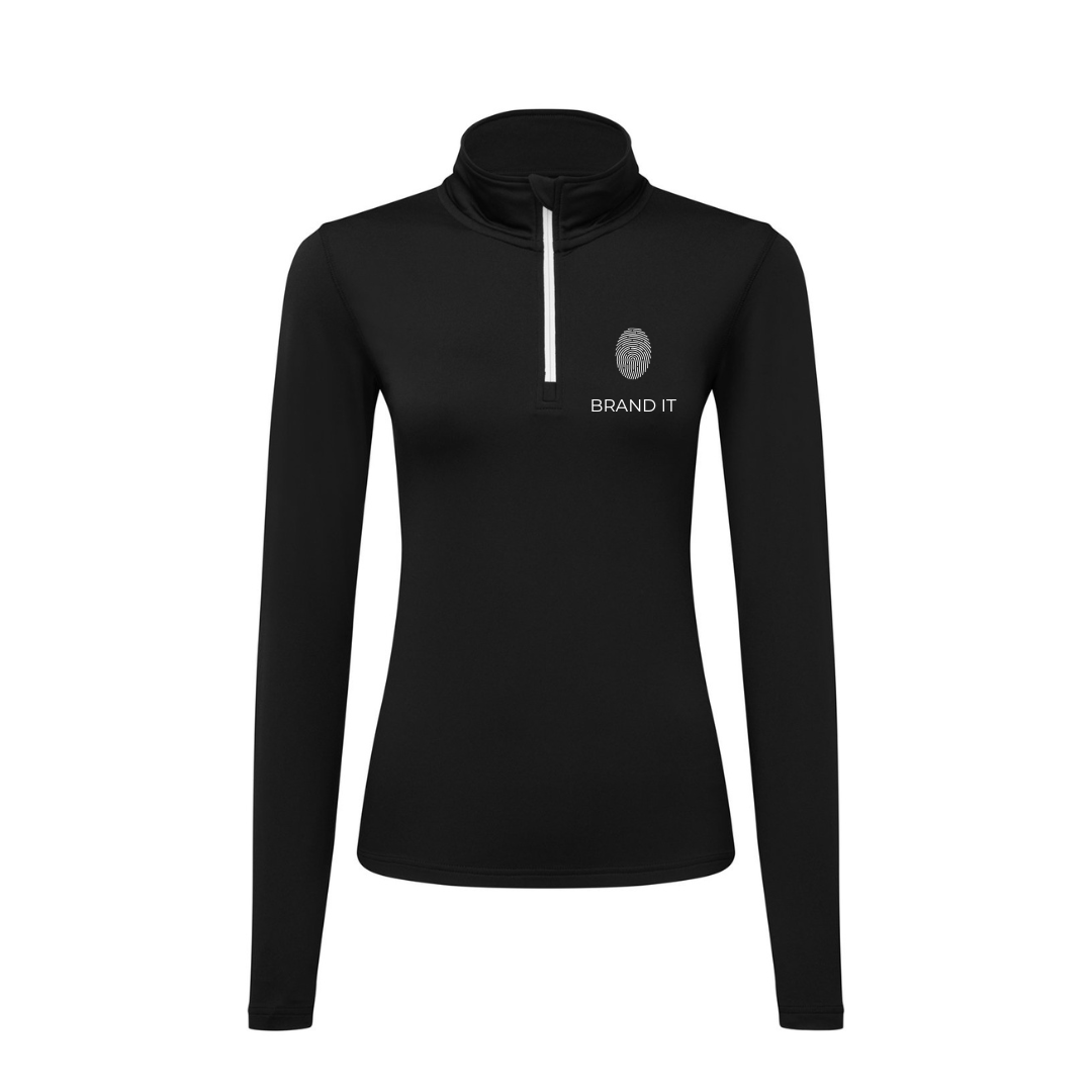 Women’s TriDri® Recycled Brushed Back ¼ Zip