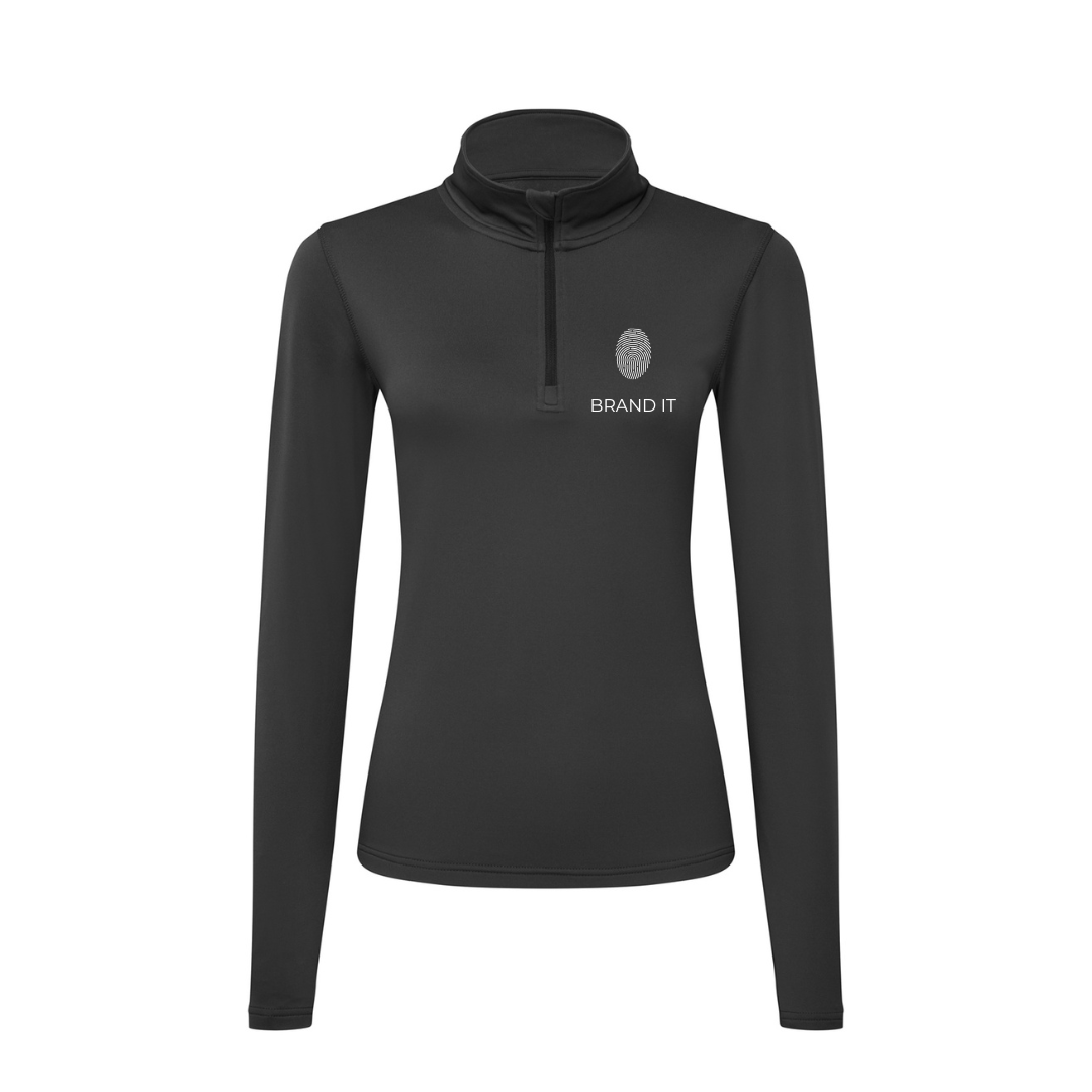 Women’s TriDri® Recycled Brushed Back ¼ Zip