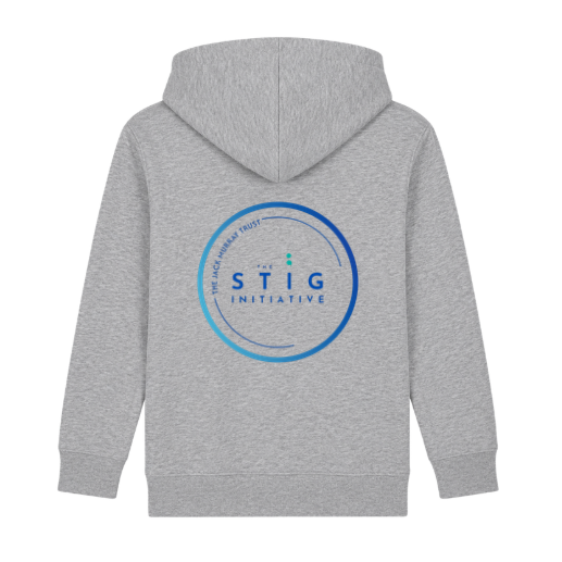 The Stig Initiative - Kids Grey Hoodie (2 logos)