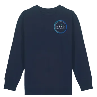 The Stig Initiative - Kids Navy Sweatshirt (2 logos)