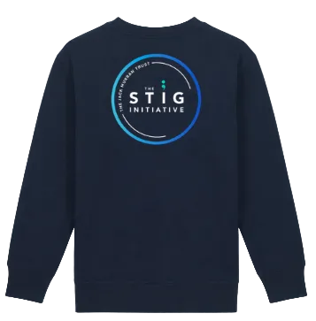 The Stig Initiative - Kids Navy Sweatshirt (2 logos)
