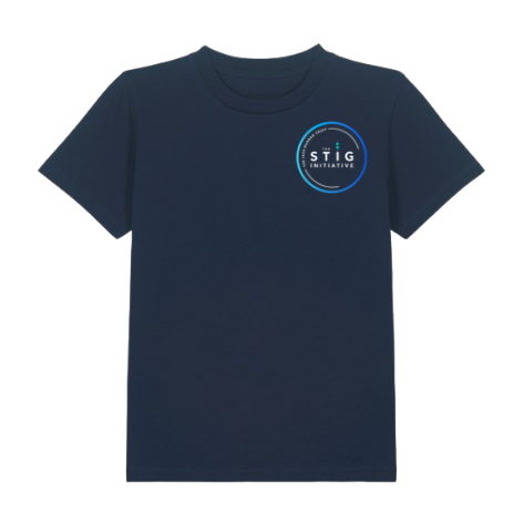 The Stig Initiative - Kids Navy T-Shirt (2 logos)