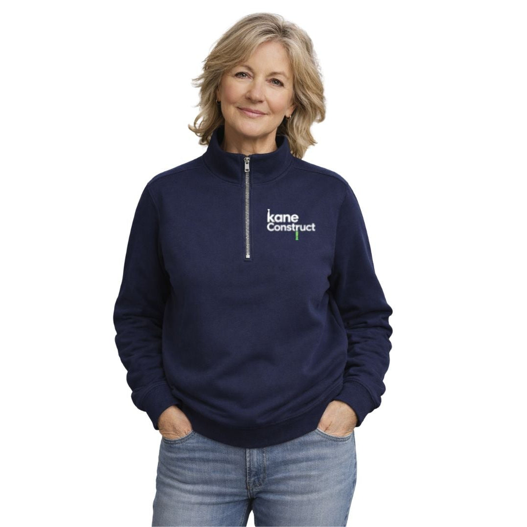 KANE (Construct) Womens Recycled ¼ Zip Sweatshirt