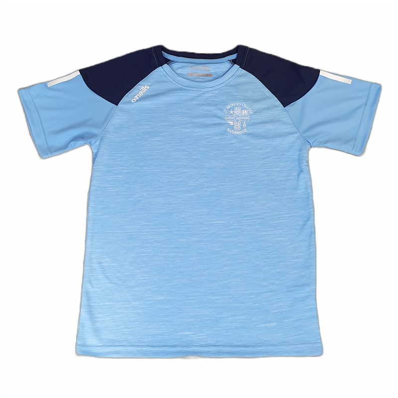 St Patrick's College Banbridge PE T-Shirt Sky Blue/Navy