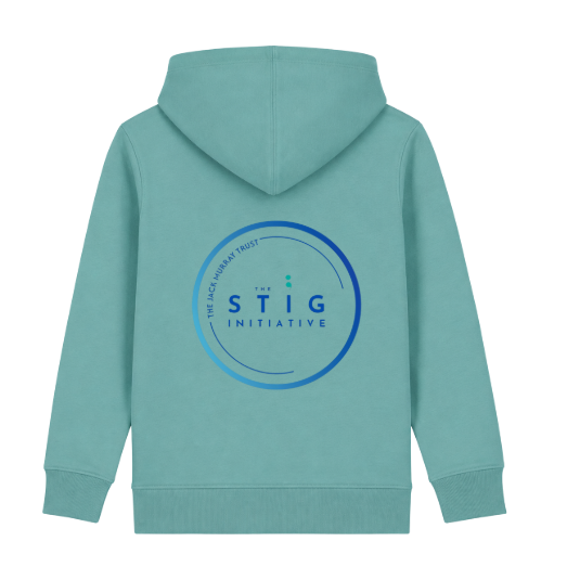 The Stig Initiative - Kids Teal Hoodie (2 logos)