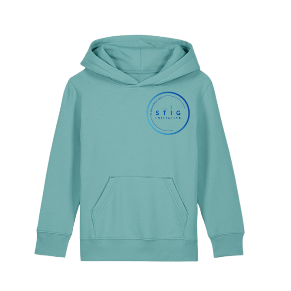 The Stig Initiative - Kids Teal Hoodie (1 logo)