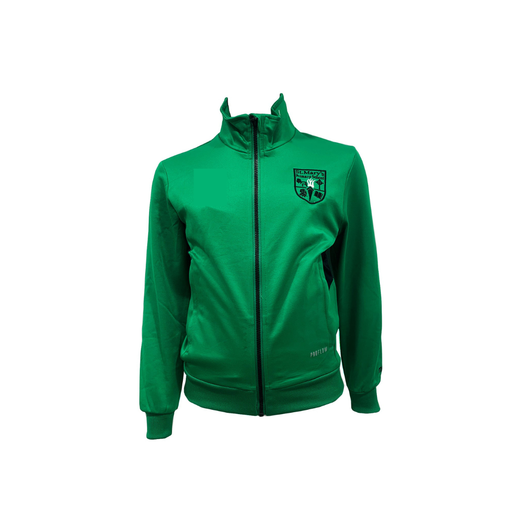 St Marys Primary School Full Zip Track Top Black Green