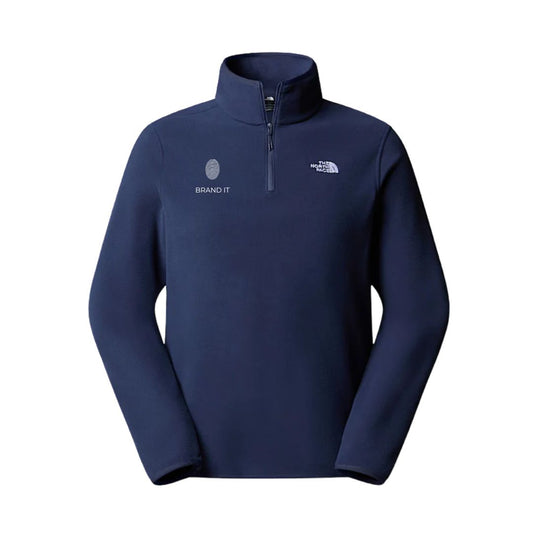The North Face Mens Quarter Zip Glacier Fleece Summit Navy