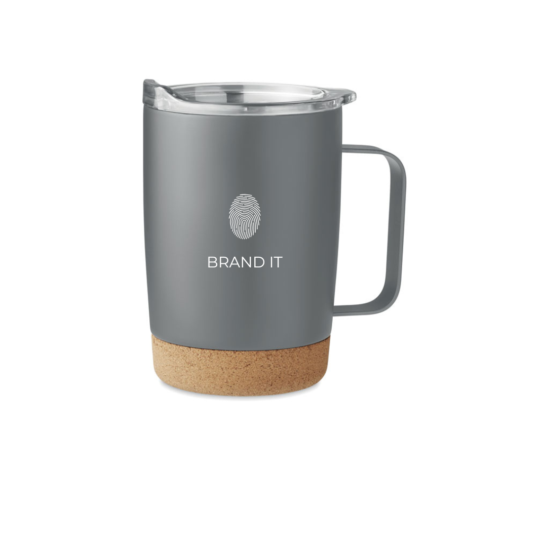 Double Wall Stainless Steel Tumbler with Cork Base