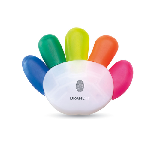 Hand-Shaped 5-Colour Highlighter