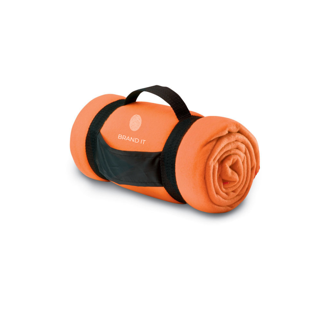 Fleece Blanket with Carry Handle