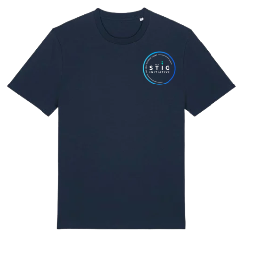 The Stig Initiative - Adult Navy T-Shirt (2 logos)