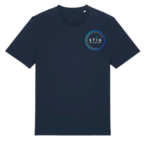 The Stig Initiative - Adult Navy T-Shirt (1 logo)