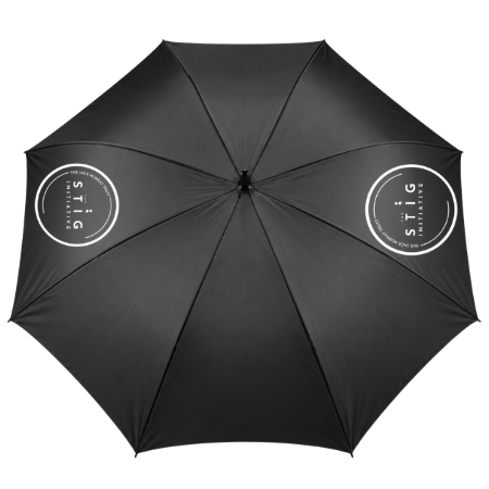 The Stig Initiative - Black Umbrella (2 logos)