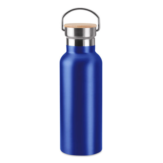 500ml Stainless Steel Vacuum bottle with Bamboo Lid – Custom Branded