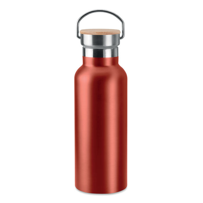 500ml Stainless Steel Vacuum bottle with Bamboo Lid – Custom Branded