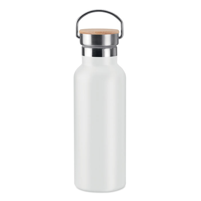 500ml Stainless Steel Vacuum bottle with Bamboo Lid – Custom Branded