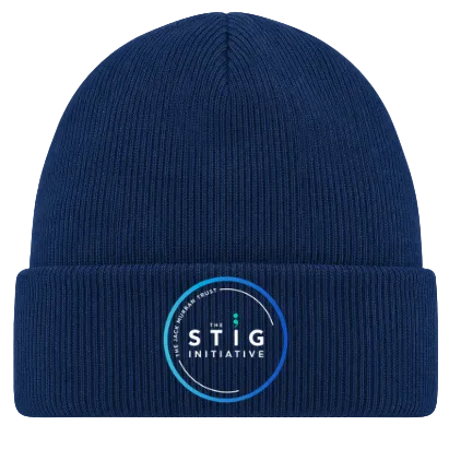 The Stig Initiative - Adult Navy Beanie (1 logo)