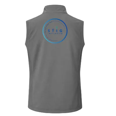 The Stig Initiative - Adult Grey Softshell Bodywarmer (2 logos)