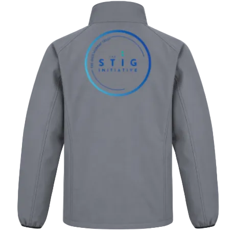 The Stig Initiative - Adult Grey Softshell Jacket (2 logos)
