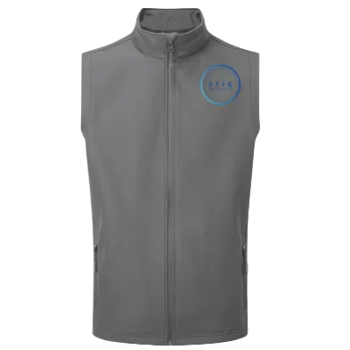 The Stig Initiative - Adult Grey Softshell Bodywarmer (1 logo)