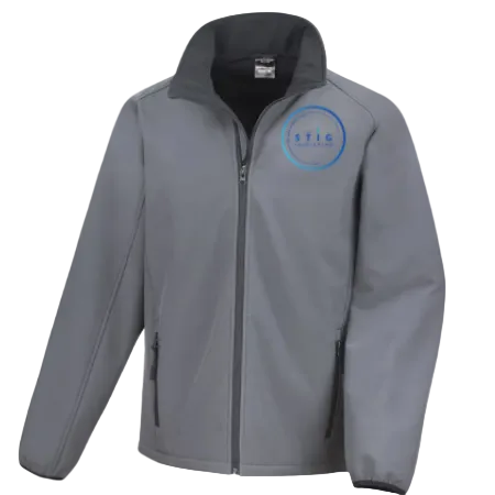 The Stig Initiative - Adult Grey Softshell Jacket (1 logo)