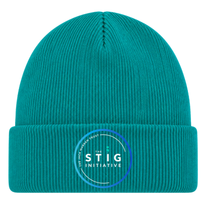 The Stig Initiative - Adult Teal Beanie (1 logo)