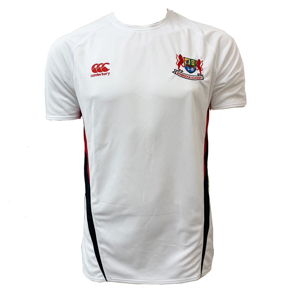 Banbridge Academy P.E Top White Red Black