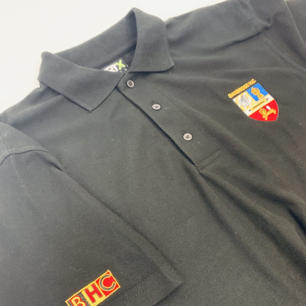 Banbridge Hockey Club Adults Polo Shirt Adults Black