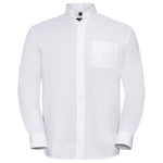 Russell Mens Long Sleeve Easy-Care Oxford Shirt