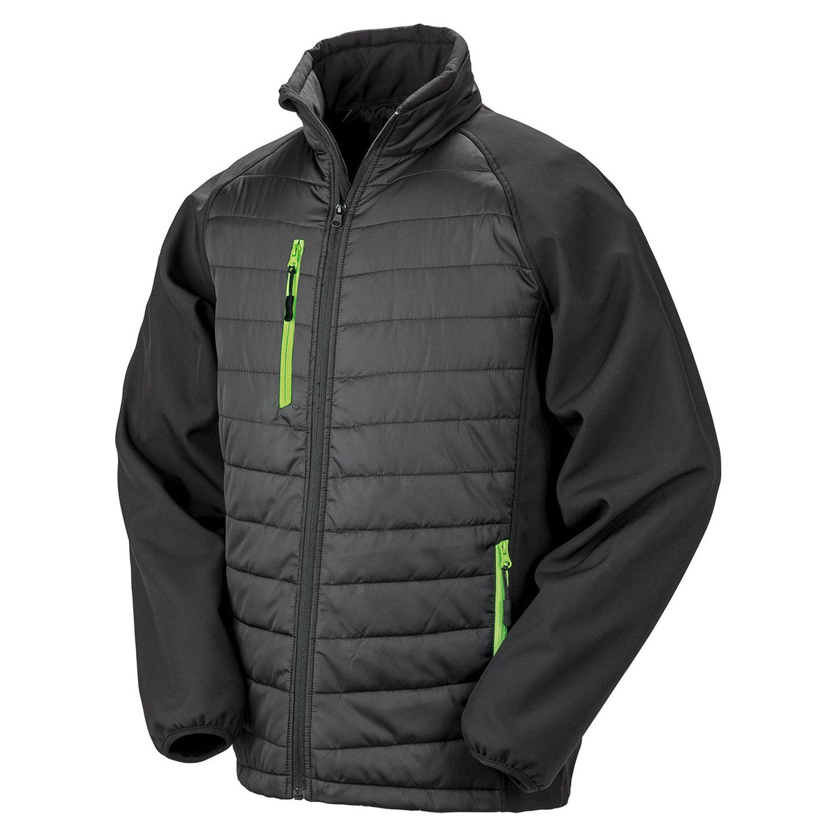 Result Black Compass Padded Softshell Jacket