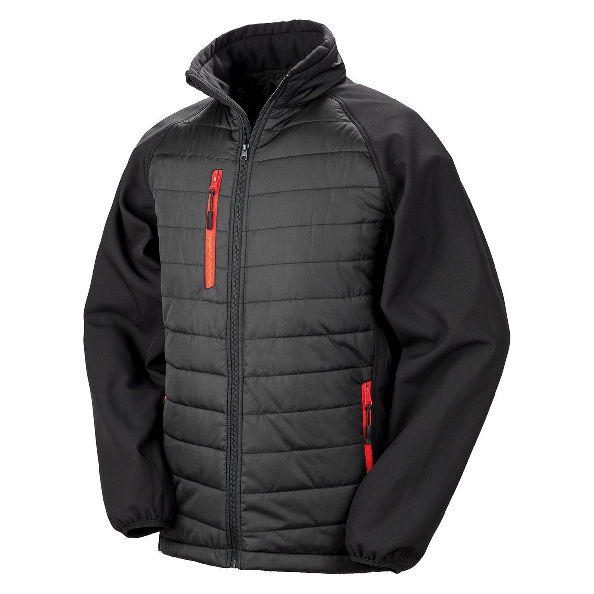 Result Black Compass Padded Softshell Jacket