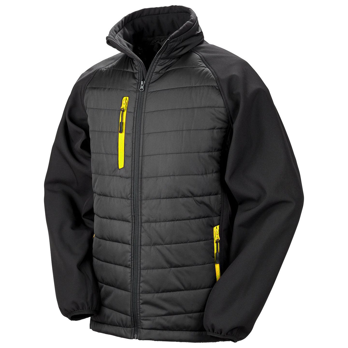 Result Black Compass Padded Softshell Jacket